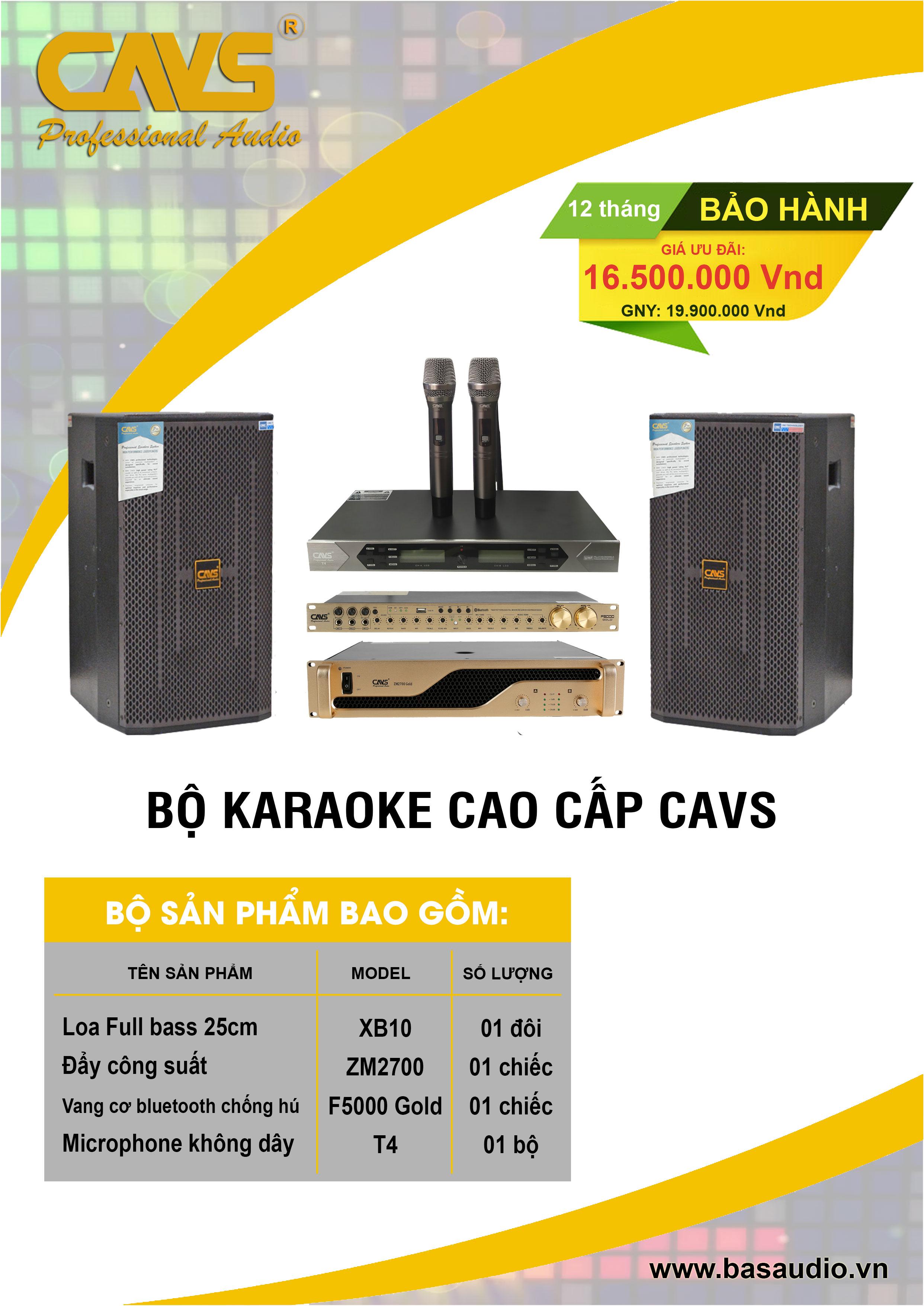 bộ combo karaoke gia đình cao cấp CAVS tại nam định