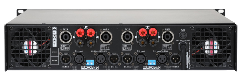 Mặt sau công suất AAP Audio STD 8004