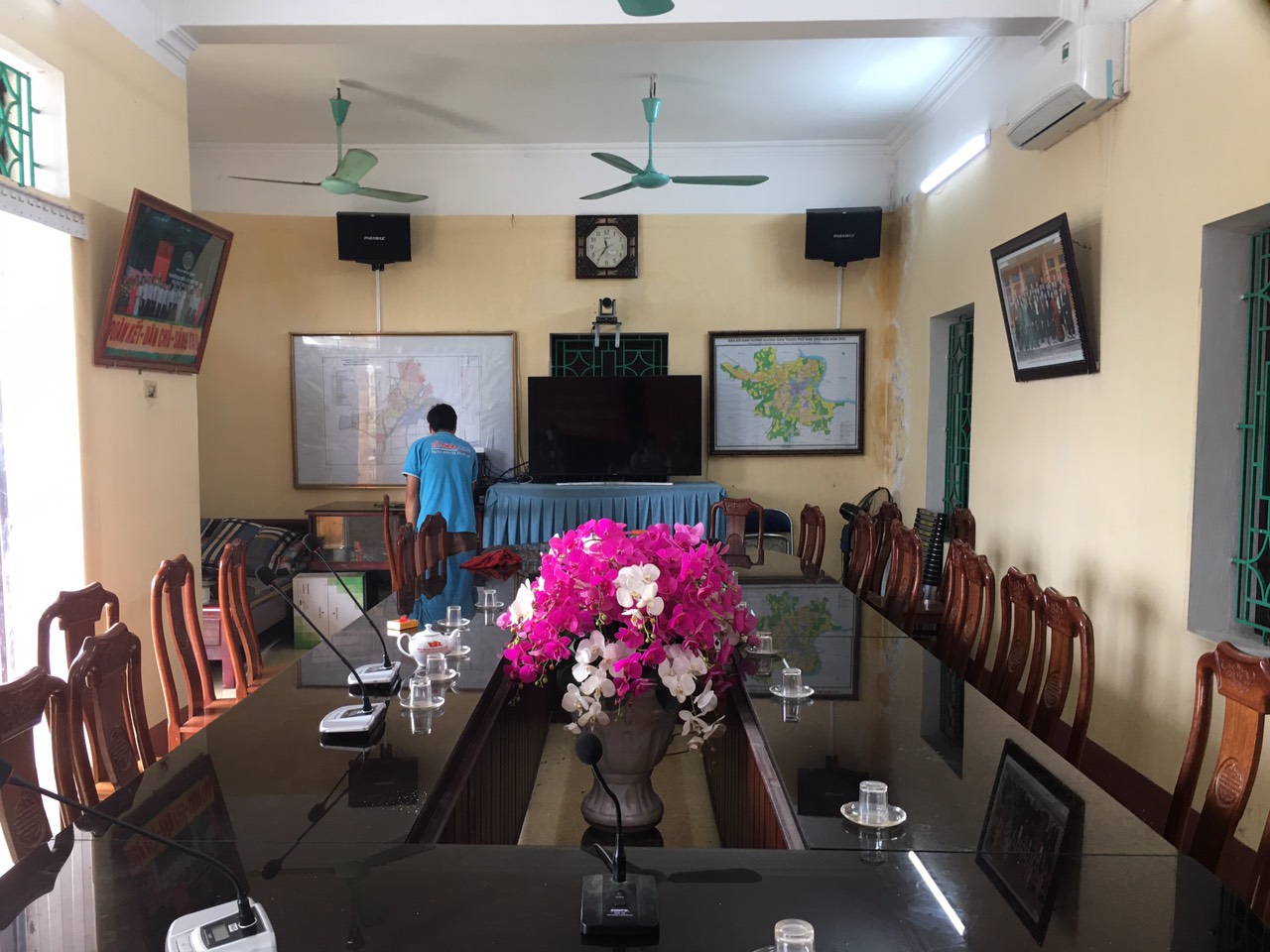 Cấu hình thiết bị hội nghị truyền hình trực tuyến tại Nhà văn hóa